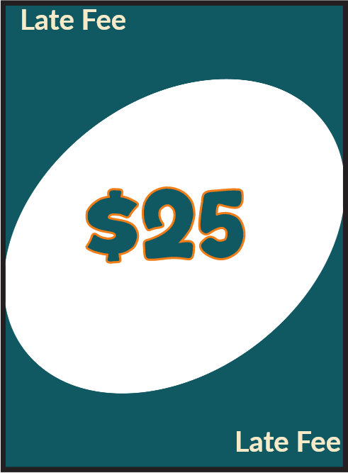 Late Fee: $25